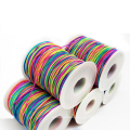 Rainbow 1mm nylon bungee elastic cord for jewelry bracelet making